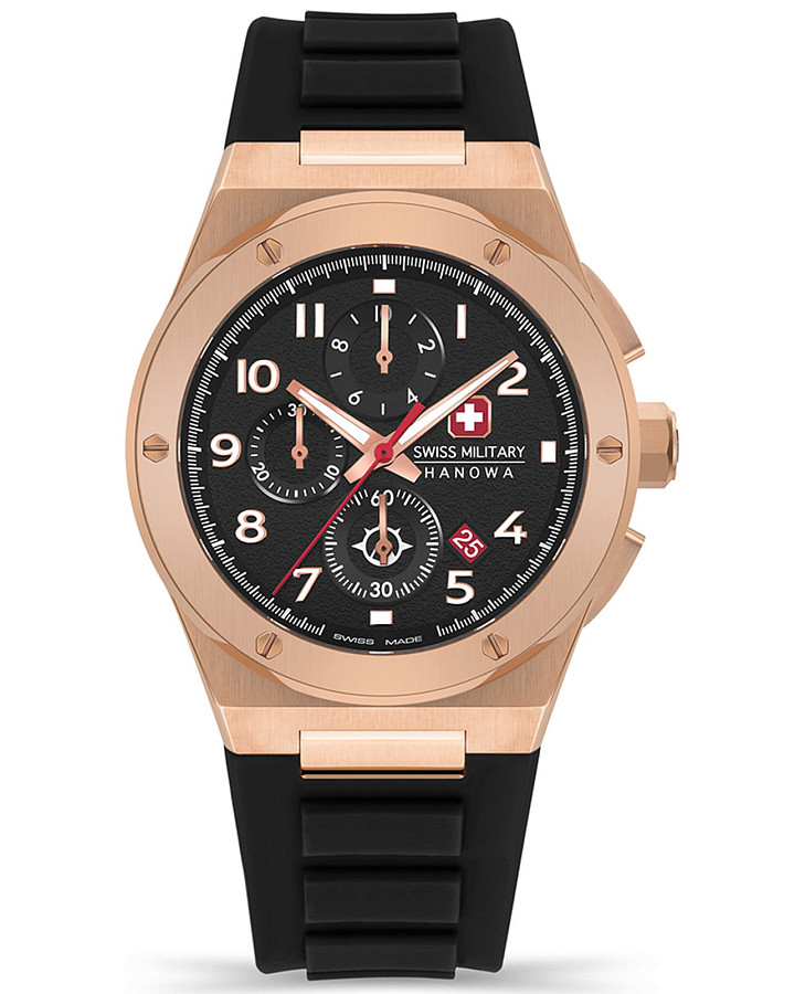 Часы Swiss Military Hanowa Aerograph SMWGO2102010 — мужские, черный