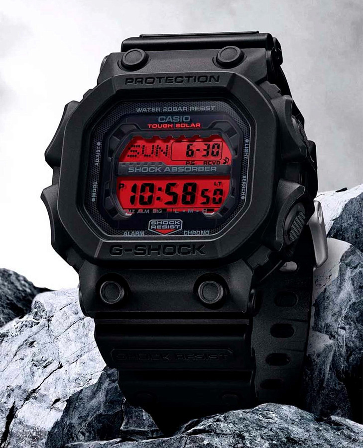 Часы Casio G-Shock GX-56BBR-1 — электронные, пластик