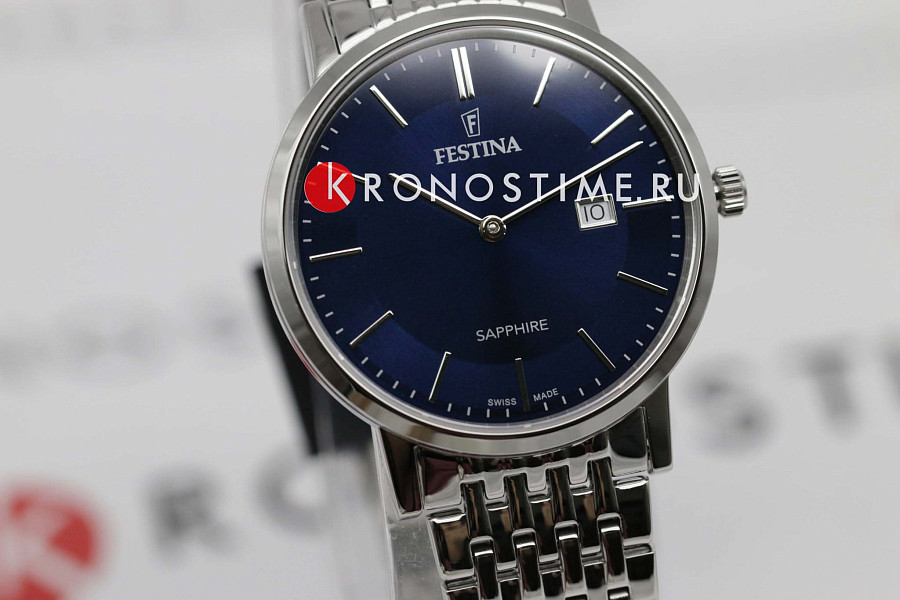 Часы Festina Classics F20018/2 — кварцевые, металл сталь