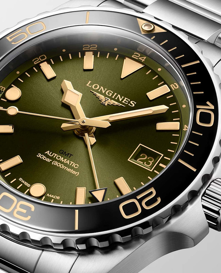Часы Longines HydroConquest L3.790.4.06.6 — механические, металл сталь керамика