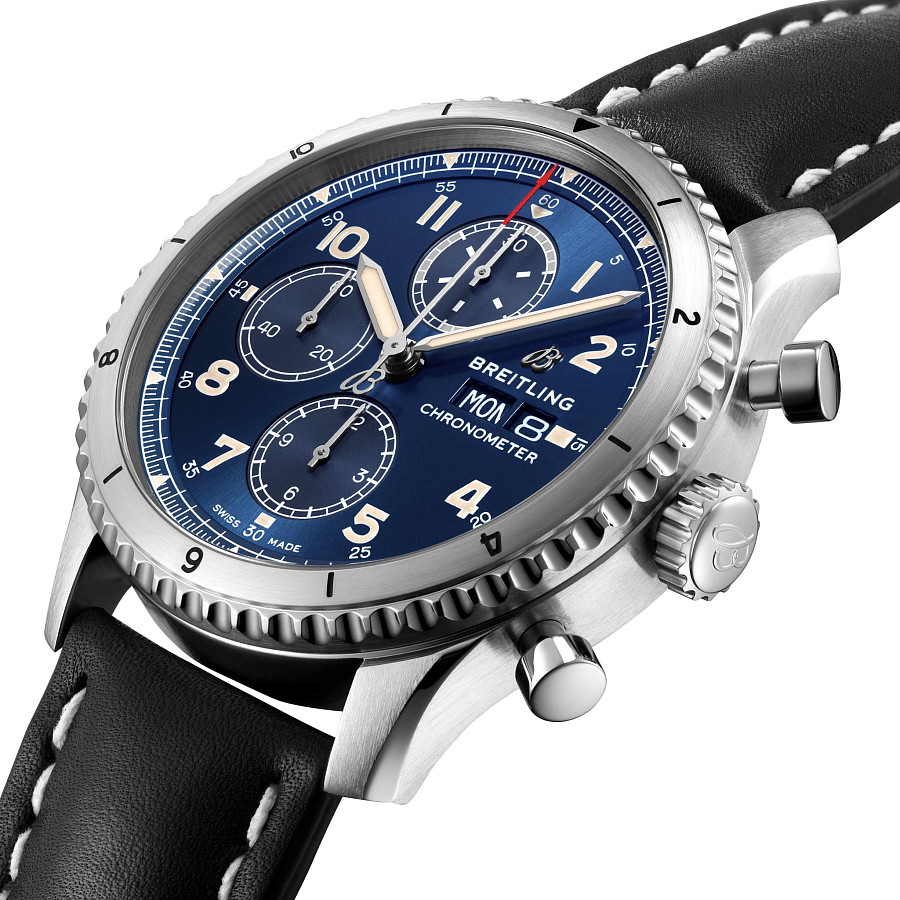 Часы Breitling Aviator 8 Chronograph 43 A13316101C1X1 — механические, металл сталь