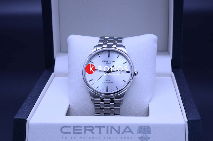 Часы Certina DS-8 Chronometer C033.451.11.031.00 — кварцевые, металл сталь