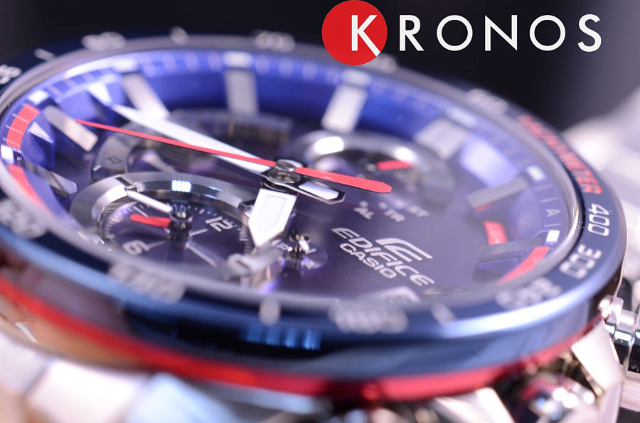 Часы Casio Edifice EQB-900TR-2A — кварцевые, сталь металл
