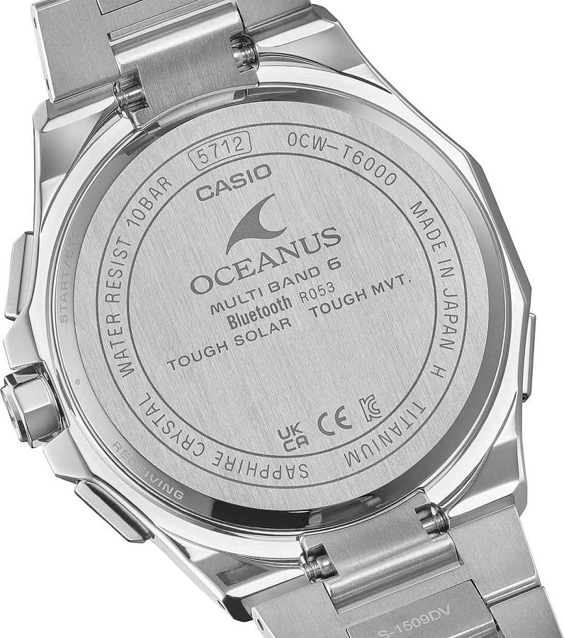Часы Casio Oceanus OCW-T6000-1A — мужские, титановый