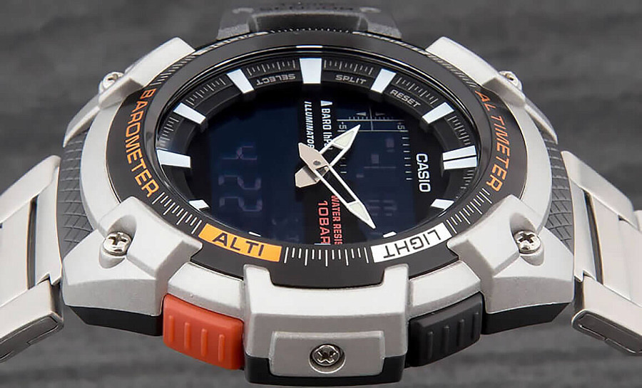 Часы Casio Collection SGW-450HD-1B — металл пластик алюминий, Япония