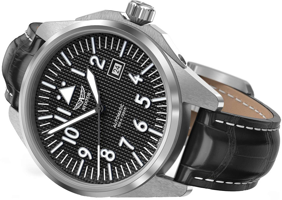 Часы Aviator Airacobra 43 Auto V.3.39.0.333.4 — механические, сталь металл