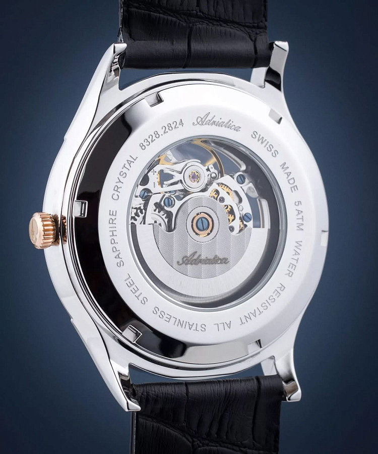 Часы Adriatica A8328.5214RAS — механические, сталь металл