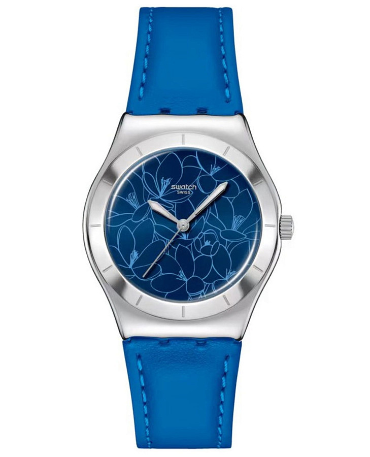 Часы Swatch Pink Petal Promise YLS235 — женские, синий