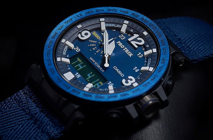 Часы Casio Pro Trek PRG-600YB-2 — кварцевые, пластик сталь металл
