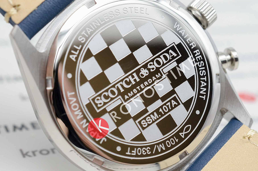 Часы Scotch&Soda SSM.107A — мужские, кожаный