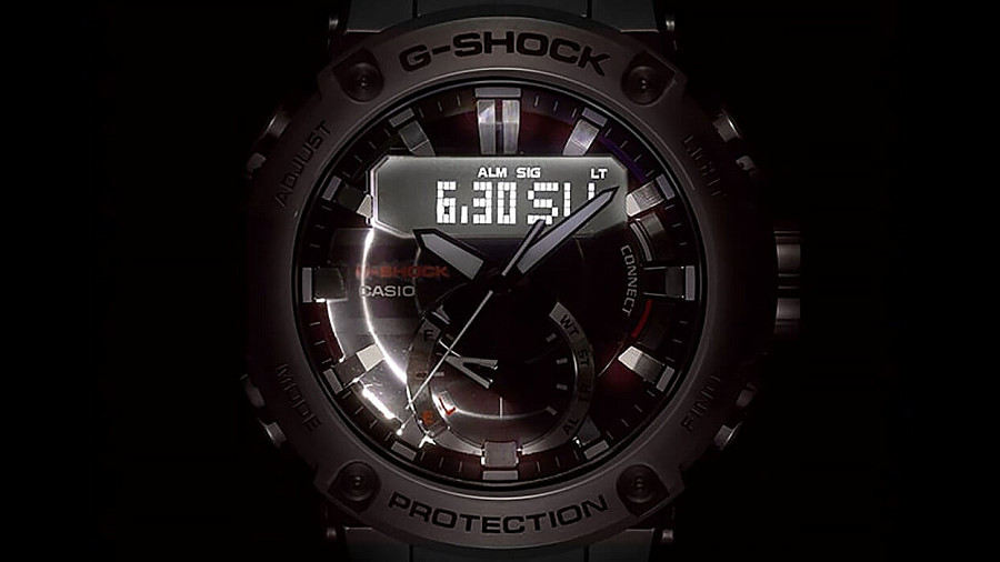 Часы Casio G-Shock GST-B200D-1A — серый, сталь металл