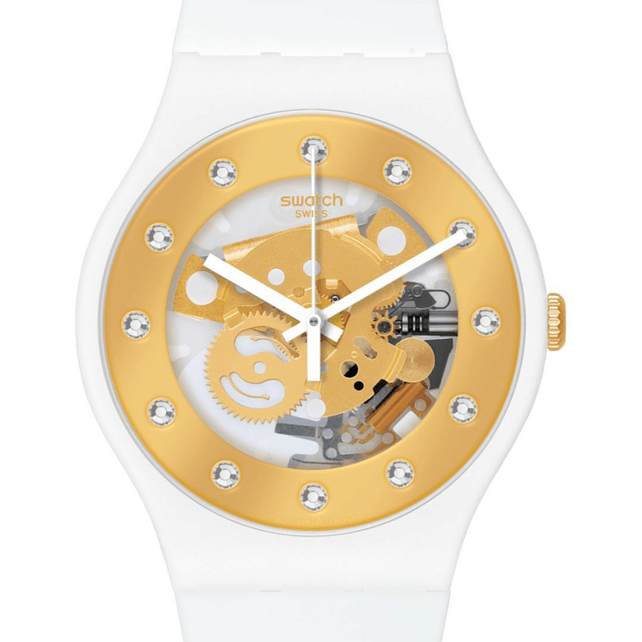 Часы Swatch New Gent Biosourced Lacquered SO29W105 — кварцевые, пластик