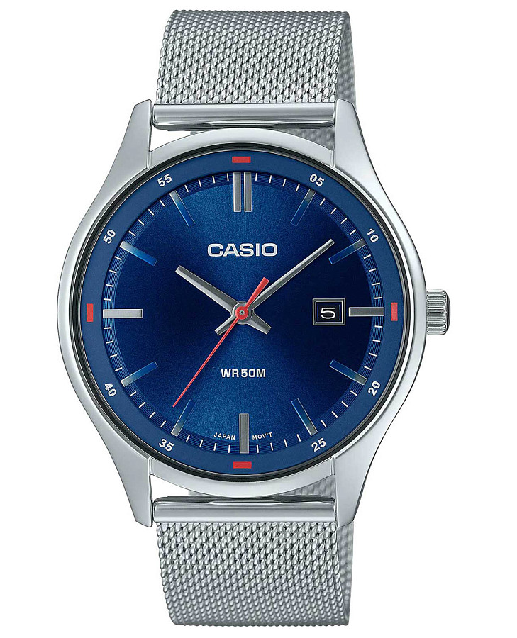 Часы Casio Collection MTP-E710M-2AVDF (MTP-E710M-2A) — мужские, синий