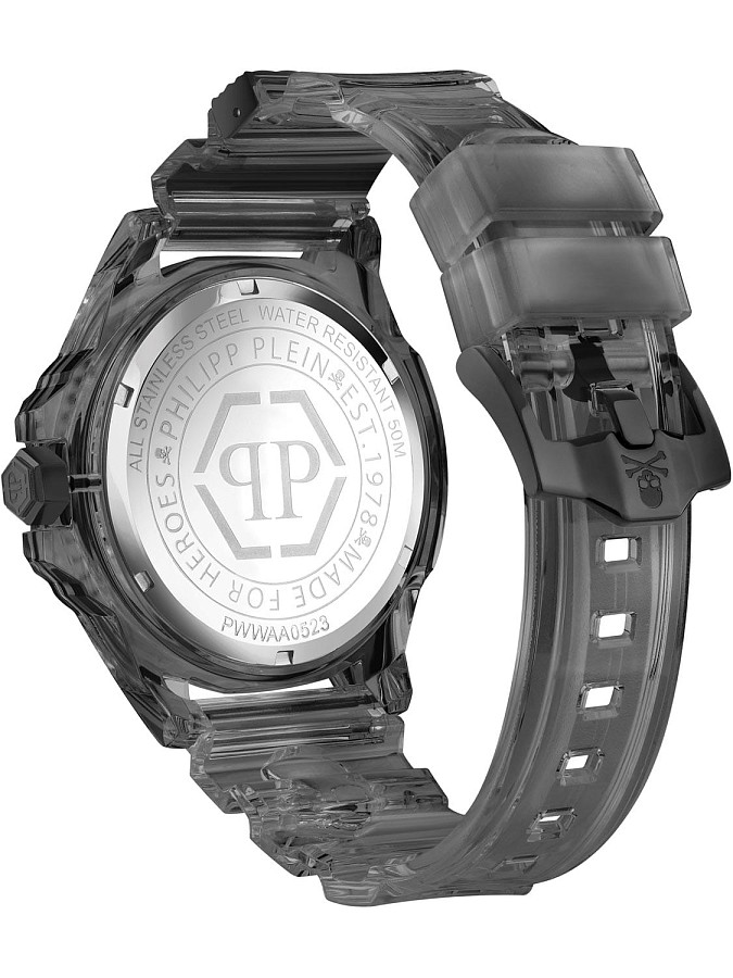 Часы Philipp Plein Skull Synthetic PWWAA0523 — черный, пластик