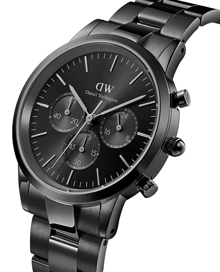 Часы Daniel Wellington Iconic Link Arctic DW00100642 — кварцевые, металл сталь