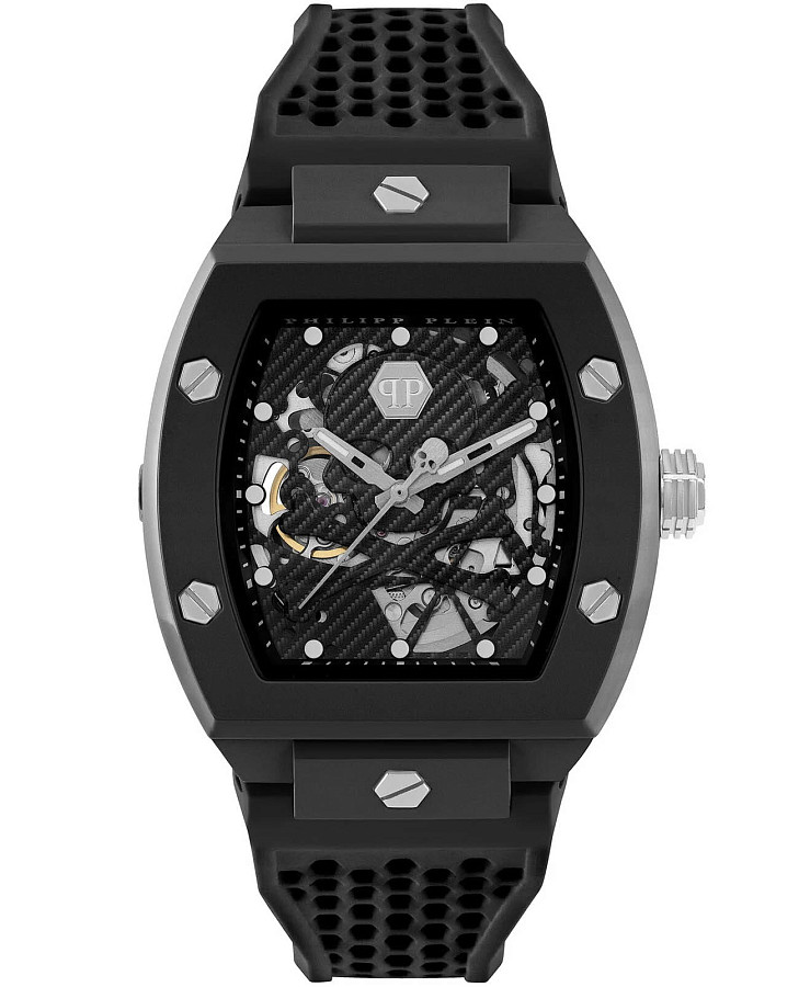 Часы Philipp Plein The Skeleton Ecoceramic PWVBA0423 — мужские, черный