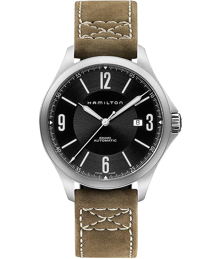 Часы Hamilton Khaki Aviation Auto H76665835 — мужские, черный