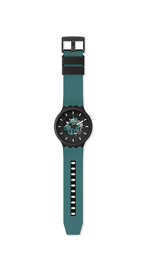 Часы Swatch Big Bold Bioceramic Lacquered SB03B107 — антрацитовый, биокерамика
