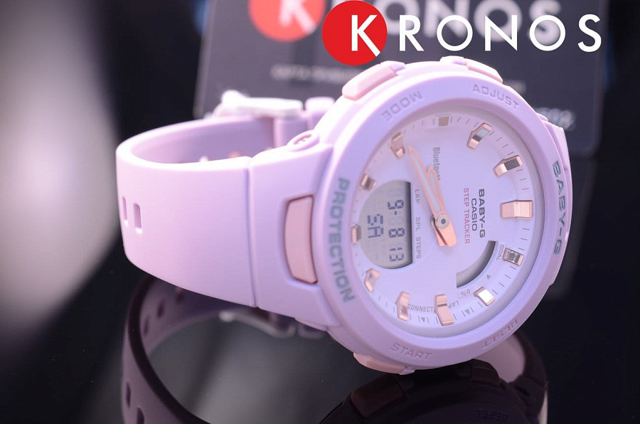 Часы Casio Baby-G BSA-B100-4A2 — пластик, Япония