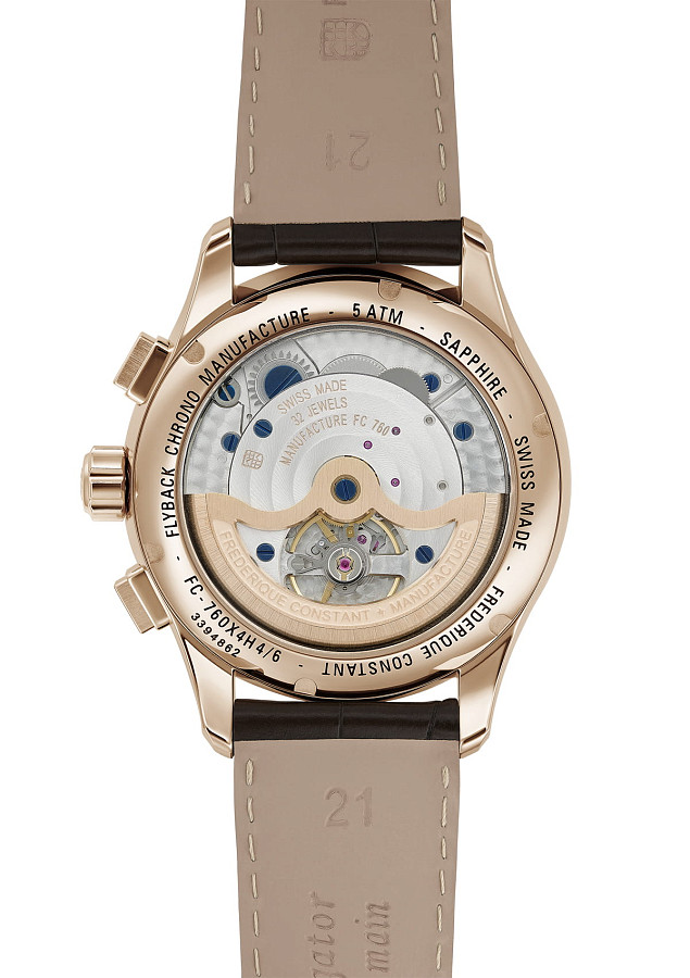 Часы Frederique Constant Flyback Chronograph Manufacture FC-760V4H4 — металл сталь, Швейцария