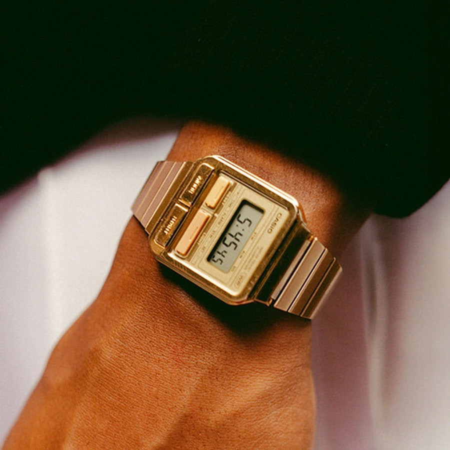 Часы Casio Vintage A120WEG-9A — кварцевые, металл сталь