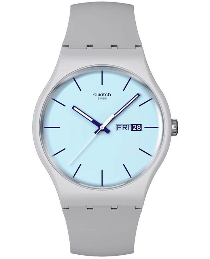 Часы Swatch New Gent Biosourced SO29M702 — женские, голубой