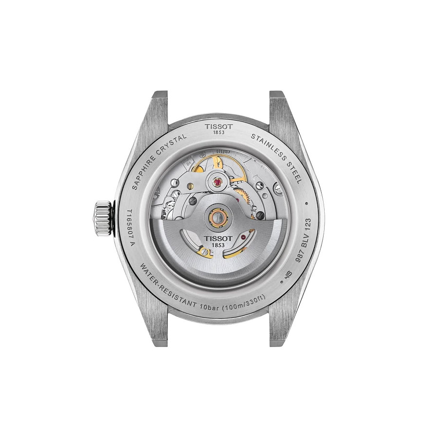 Часы Tissot Gentleman Powermatic 80 Silicium T165.807.11.041.00 — мужские, серебристый