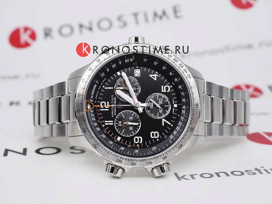 Часы Hamilton Khaki Aviation X-Wind GMT Chrono Quartz H77912135 — артикул H77912135
