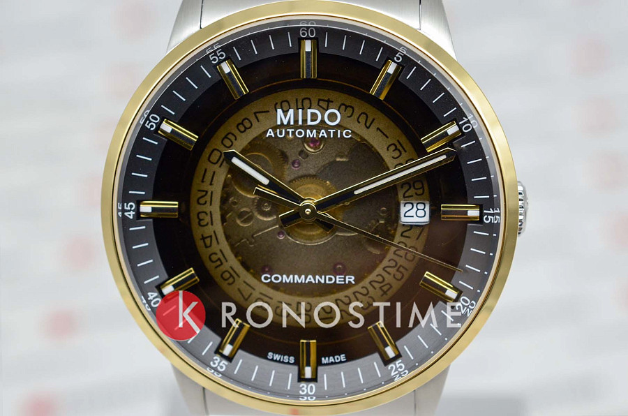 Часы Mido Commander Gradient M021.407.21.411.00 — металл сталь, Швейцария