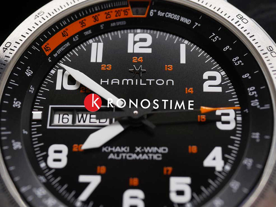 Часы Hamilton Khaki Aviation X Wind Day Date Auto H77755133 — нержавеющая сталь, мужские