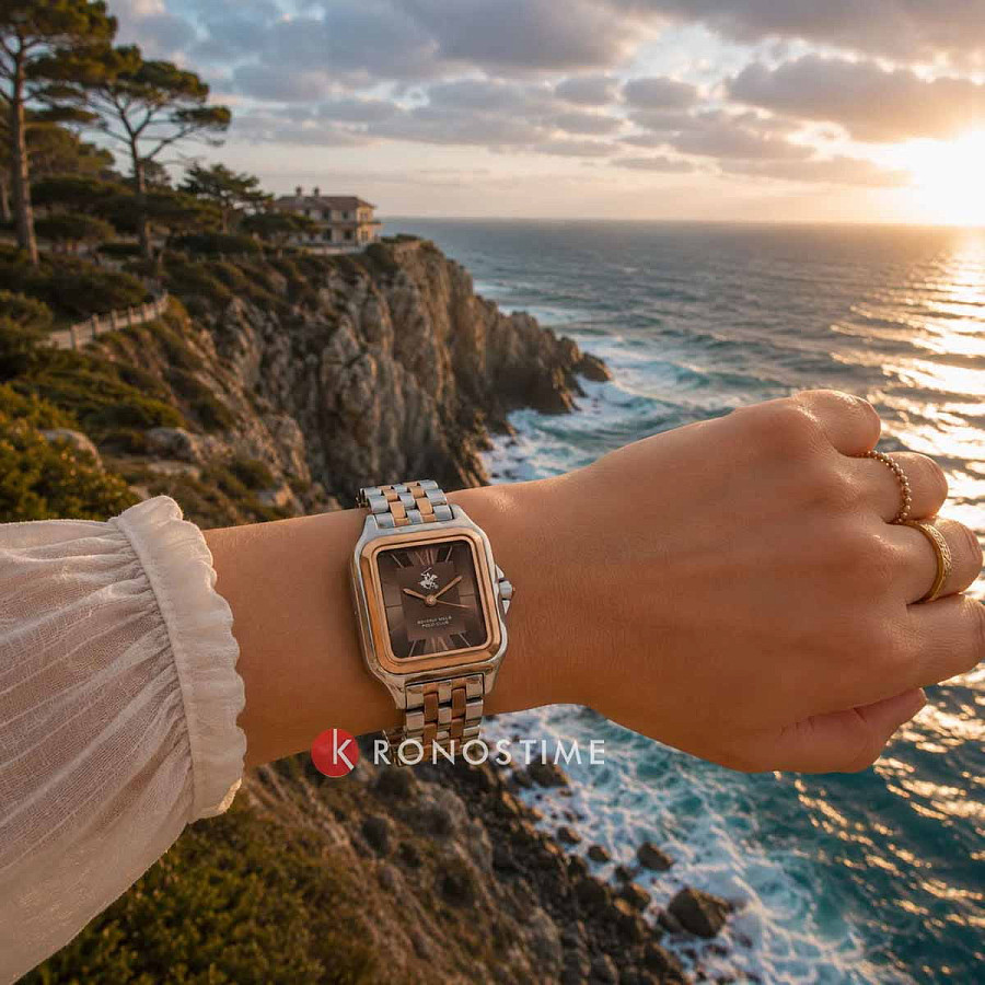 Часы Beverly Hills Polo Club BP3850C.540 — коричневый, суперметалл металл
