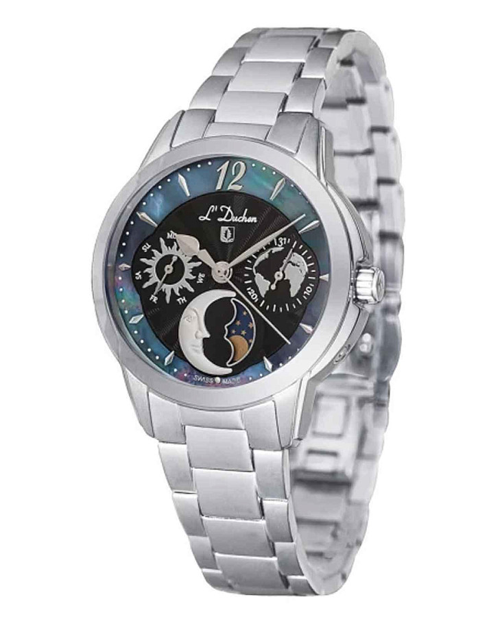 Часы L'Duchen Celeste D 857.10.31 — кварцевые, металл сталь