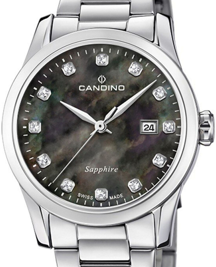 Часы Candino Lady Elegance C4738/7 — кварцевые, металл сталь