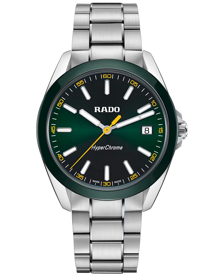 Часы Rado Hyperchrome R32280313 — мужские, зеленый
