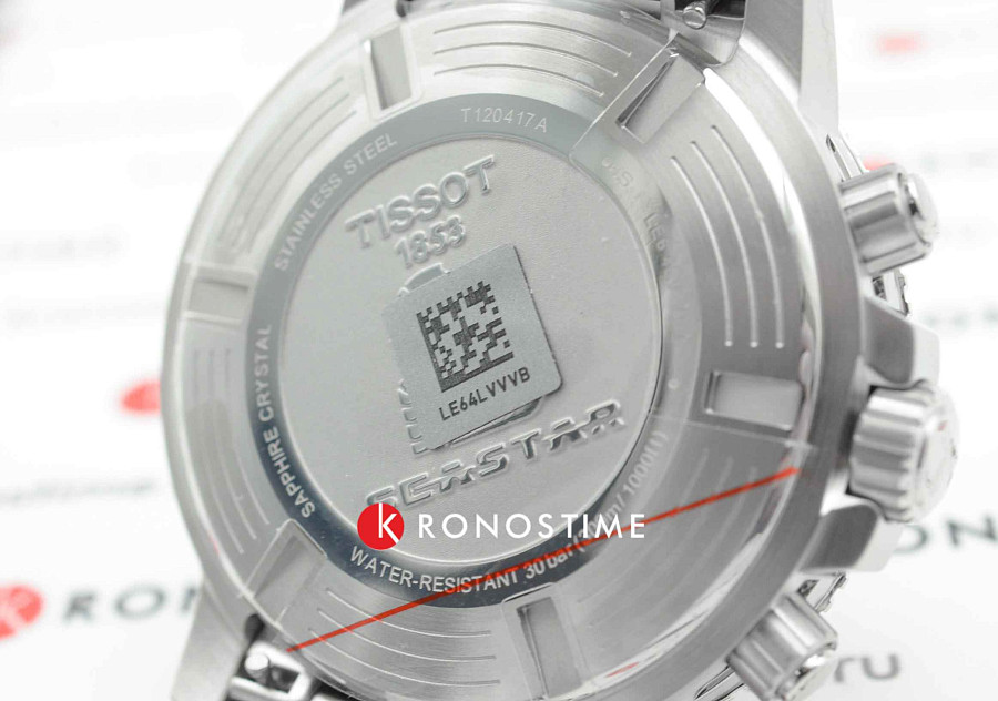 Часы Tissot Seastar 1000 Quartz Chronograph T120.417.11.041.03 — мужские, нержавеющая сталь