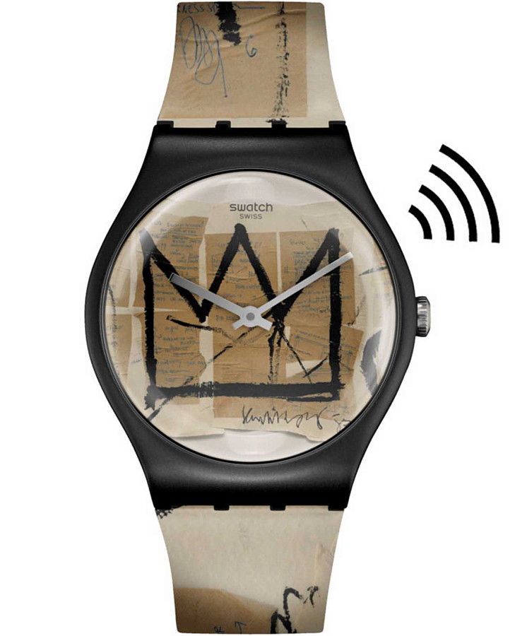 Часы Swatch New Gent Swatch Pay! SVIZ104-5300 — женские, бежевый
