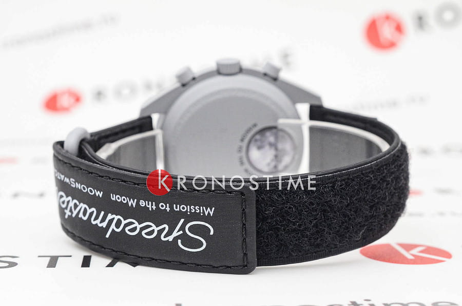 Часы Swatch x Omega Bioceramic Moonswatch Mission To The Moon SO33M100 — нейлон, мужские