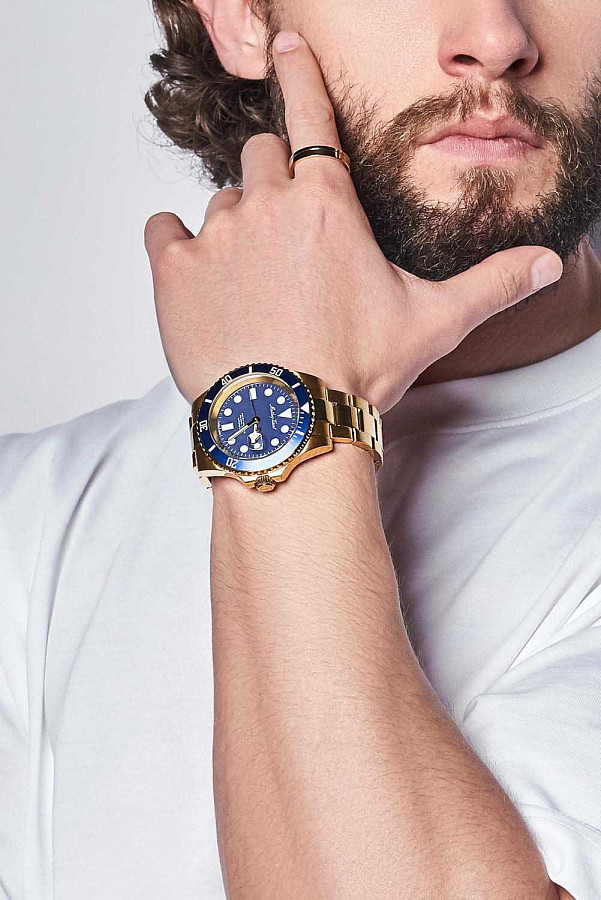 Часы Mathey-Tissot Mathy H906PBU — кварцевые, металл сталь