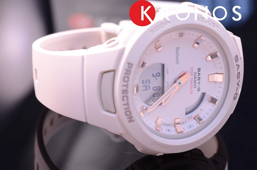 Часы Casio Baby-G BSA-B100-4A1 — кварцевые, пластик