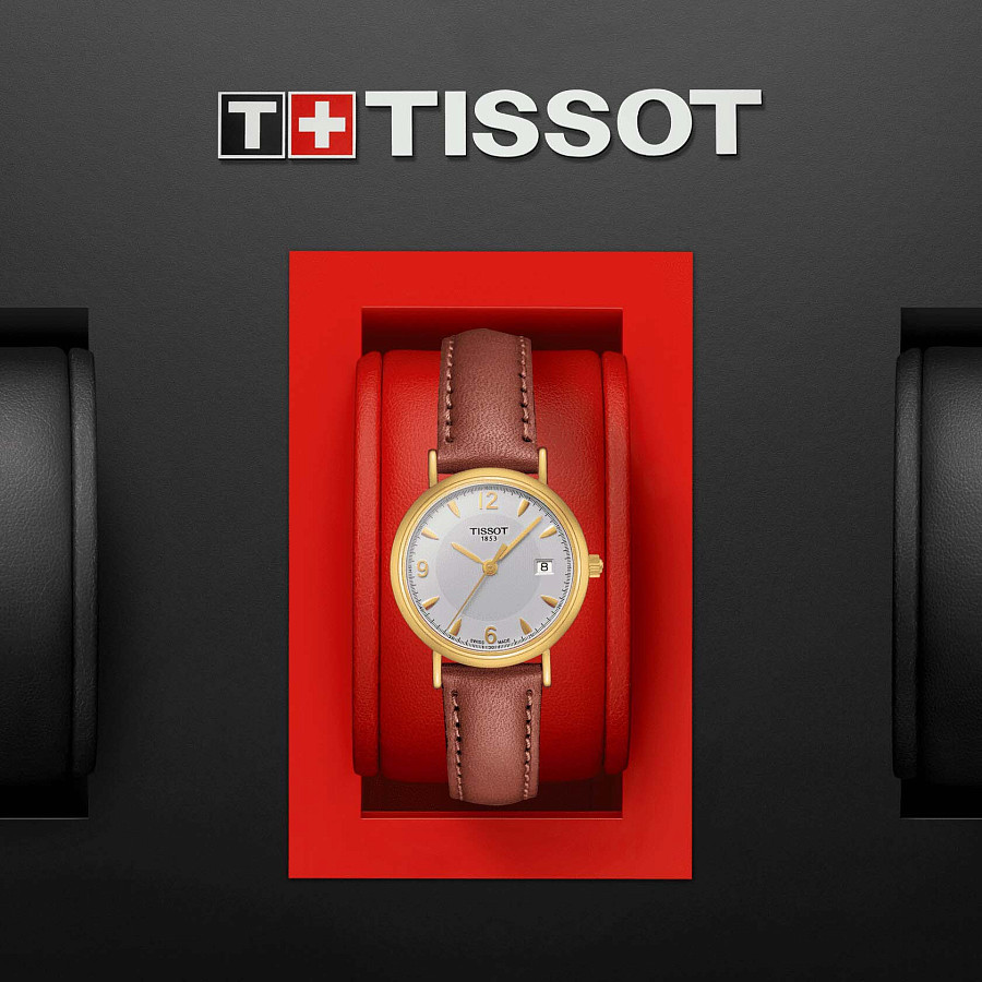 Часы Tissot Oroville T71.3.127.34 — кварцевые, металл золото