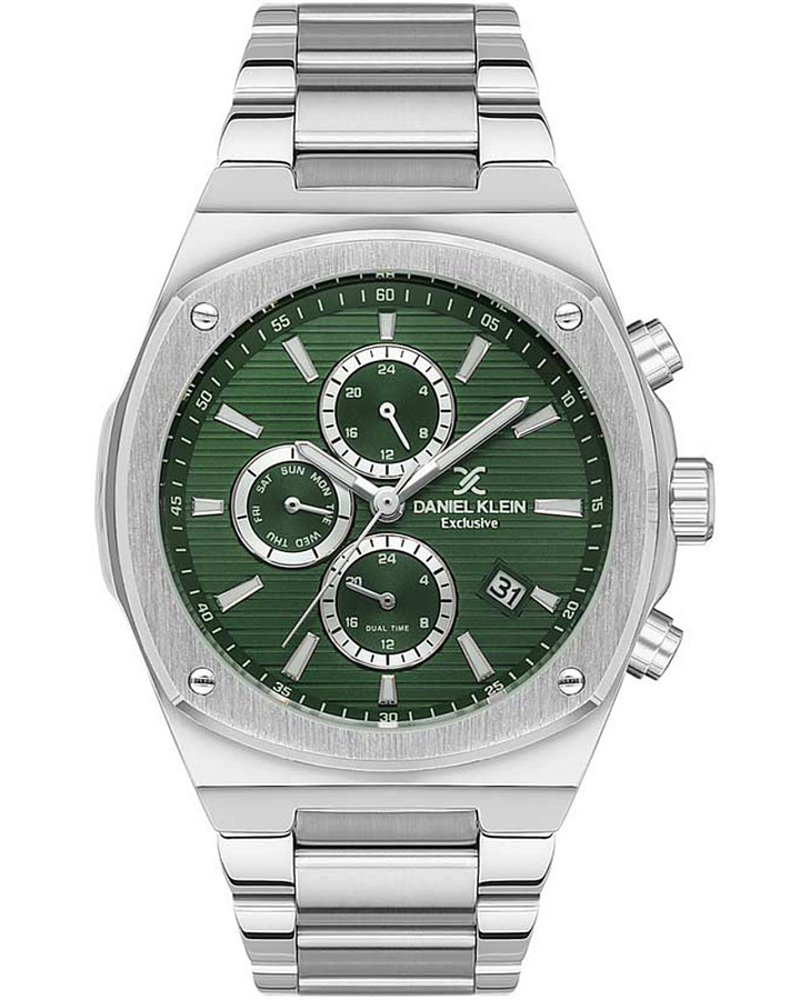 Часы Daniel Klein Exclusive DK.1.13413-6 — мужские, зеленый