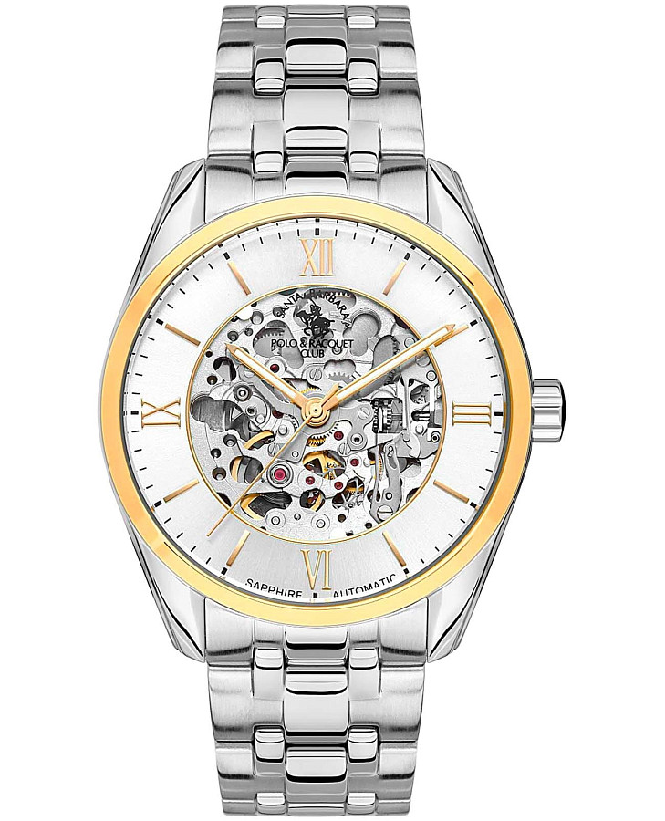 Часы Santa Barbara Polo & Racquet Club Luxury SB.4.1005-3 — мужские, серебристый