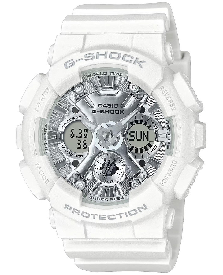 Часы Casio G-Shock GMA-S120VA-7ADR (GMA-S120VA-7A) — женские, серебристый
