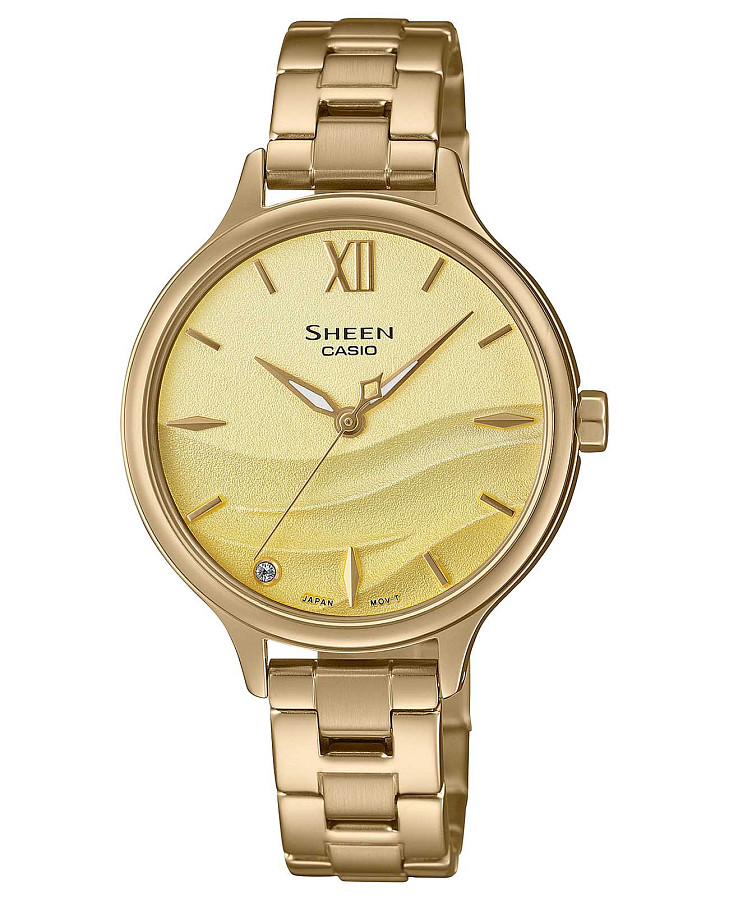 Часы Casio Sheen SHE-4550G-9A — женские, золотистый