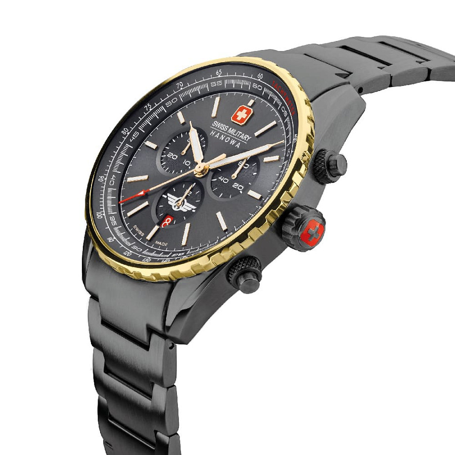 Часы Swiss Military Hanowa Afterburn Chrono SMWGI0000341 — мужские, черный