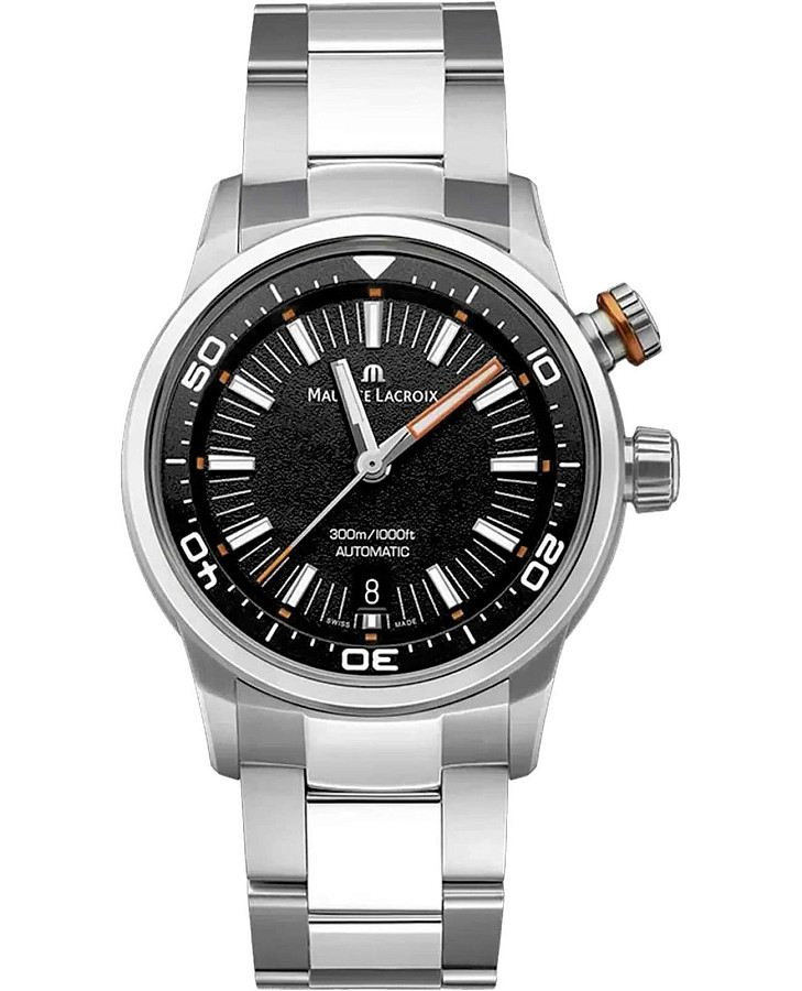 Часы Maurice Lacroix Pontos S Diver PT6248-SS002-331-1 — мужские, черный