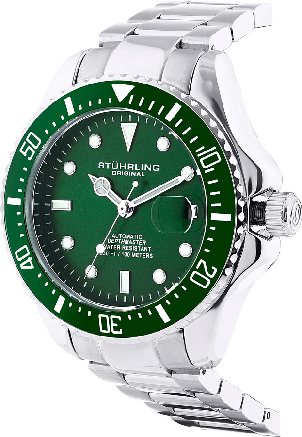Часы Stuhrling Aquadiver 4048.2 — механические, сталь металл