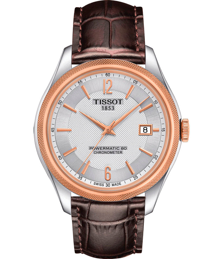 Часы Tissot Ballade Powermatic 80 COSC T108.408.26.037.00 — мужские, серебристый