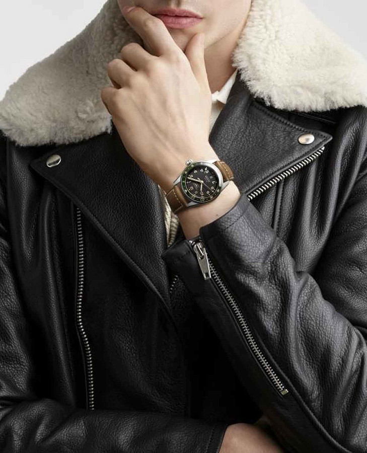 Часы Longines Spirit L3.802.4.63.2 — кожаный, мужские