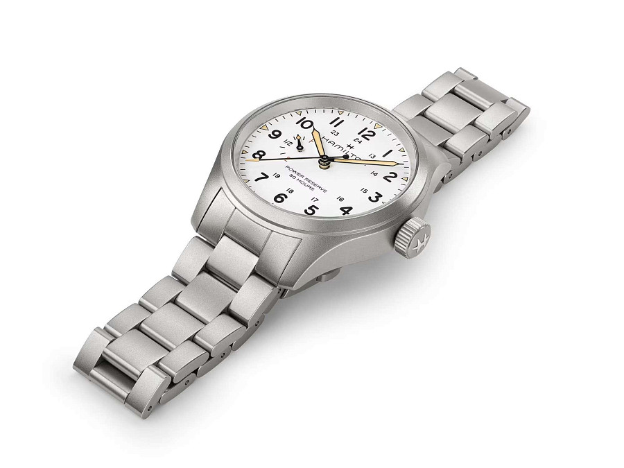 Часы Hamilton Khaki Field Mechanical Power Reserve 40mm H69509110 — металл сталь, Швейцария